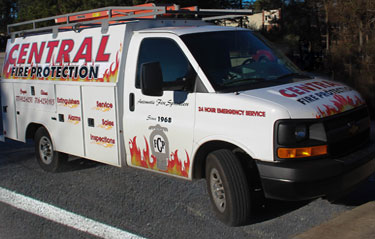 Central Fire protection service truck